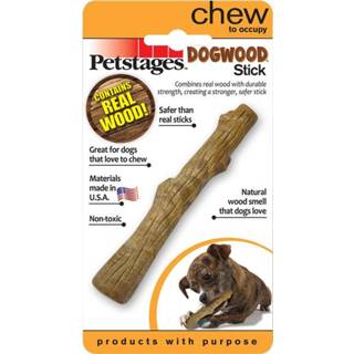 👉 XSmall bruin Petstages Dogwood Stick - Hondenspeelgoed