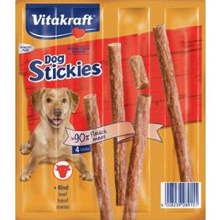 👉 Vitakraft Dog Stickies 4x11 g - Hondensnacks - Rund