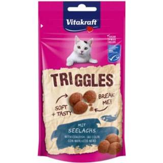 👉 Vitakraft Triggles 40 g - Kattensnack - Koolvis