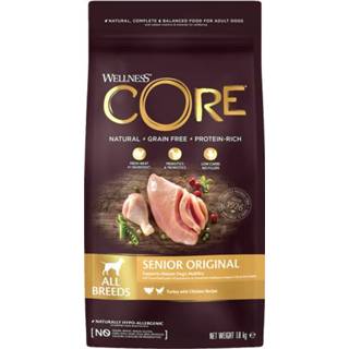 👉 Honden voer Wellness Core Grain Free Dog Senior Original Kalkoen&Kip - Hondenvoer 1.8 kg 76344107484