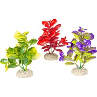 👉 Aqua Della Decor Plant Crassula - Aquarium - Kunstplant - 16 cm Assorti