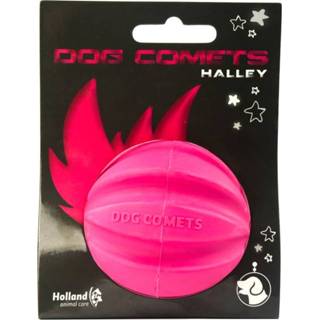 👉 Dog Comets Ball Halley - Hondenspeelgoed - 7 cm Roze Medium