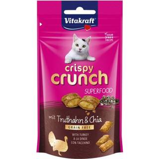👉 Vitakraft Crispy Crunch 60 g - Kattensnack - Kalkoen