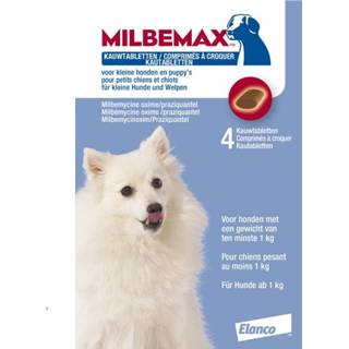 👉 Milbemax Milbemax Kauwtablet Kleine Hond - Anti wormenmiddel - 12 g 4 tab 1 Tot 5 Kg