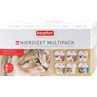👉 Katten voer Beaphar Nierdieet Kat Multi Pack - Kattenvoer Zalm 6x100 g 8711231111565