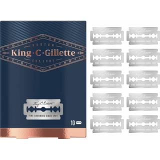 👉 Safety razor active 6x King C. Gillette Double Edge Navulling Scheermesjes 10 stuks 7702018545025