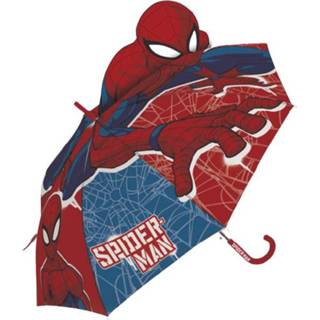 👉 Paraplu kunststof polyester Spider-Man junior kinderen rood rond geen taal mannen blauw Marvel Spider Man 69 cm rood/blauw 8430957133759