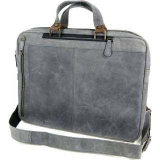 👉 Rugzak marine leer robuust geschuurd rits mannen Leren heren 3 in 1 schoudertas briefcase navy 8720143255090