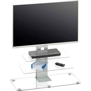 👉 Glazen TV meubel glas grijs Tv-meubel Ajax - Helder