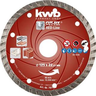 👉 Doorslijpschijf rood diamant KWB Cut-Fix Red-Line 125mm 4009317975403