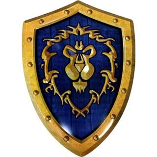 👉 Wandbord blauw geel unisex Fan Merchandise World Of Warcraft - Alliance Shield Wandborden 3665361061540