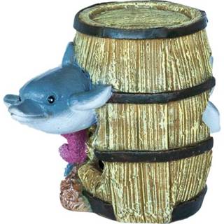 👉 Ornament Superfish Deco Barrel Dolphin - Aquarium 13x10x12 cm 8715897312243