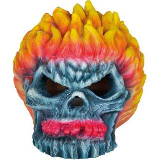 👉 Ornament grijs Superfish Deco Led Monster Fire Skull - Aquarium 12x9x11 cm 8715897312205