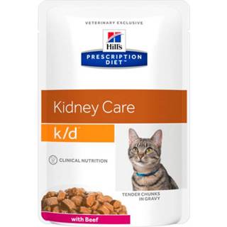 👉 Katten voer Hill's Prescription Diet K/D Kidney Care Maaltijdzakjes - Kattenvoer Kip 12x85 g 52742118710