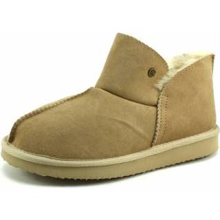 👉 Pantoffels cognac kaki beige suede SuperCrack 887109 pantoffel / Khaki CRA07