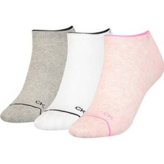 👉 Sneakersokken roze One Size vrouwen Calvin Klein Dames 3-pack Pink Melange Combo-One (37-41) 8720245220071