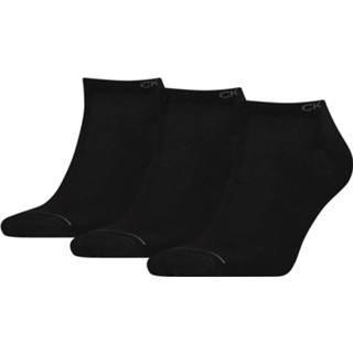 👉 Sneakersokken zwart One Size mannen Calvin Klein Heren 3-pack Zwart-One (40-46) 8720245219327