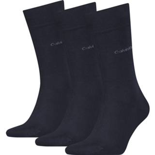 👉 Sokken One Size mannen donkerblauw Calvin Klein Heren Classic 3-pack Navy-One (40-46) 8720245218740