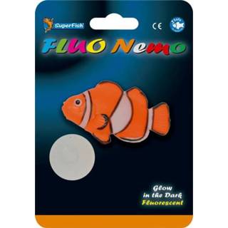 Ornament Superfish Fluo Nemo - Aquarium 10x3x14 cm 8715897284205