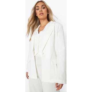 👉 Plus Blazer En Gilet Set, Cream