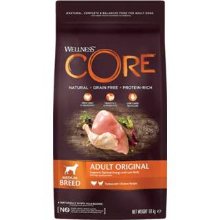 👉 Wellness Core Grain Free Dog Original Kalkoen&Kip - Hondenvoer - 1.8 kg