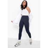 Basic Geribbelde Duurzame Leggings, Navy