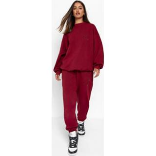 👉 W Vlinder Trainingspak Met Sweater, Berry