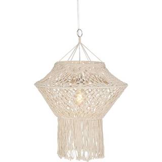 👉 Landelijke hanglamp touw beige macramé 90 cm - Macra