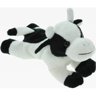 👉 Knuffel pluche kinderen dieren Koe van 19 cm