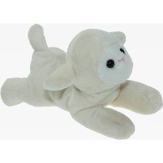 👉 Knuffel pluche kinderen dieren Schaap/lammetje van 17 cm