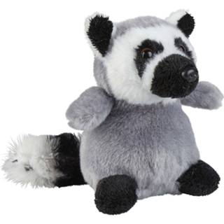 👉 Knuffel pluche kinderen dieren Ringstaart Maki aap 12 cm