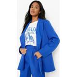 👉 Mix & Match Felle Blazer Met Dubbele Knopen, Cobalt