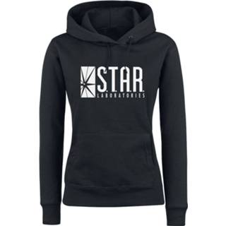 👉 Trui zwart vrouwen m The Flash - Star Labs Logo met capuchon 5059934986367