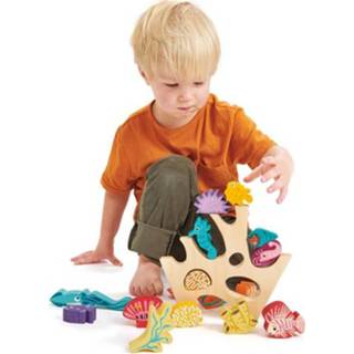 👉 Zeedier active Tender leaf toys stapelspeelgoed zeedieren