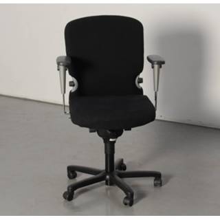 👉 Bureaustoel zwart tempur Comforto 77 bureaustoel, zwart, 4D armleggers, zitting, ronde rug 1458721202620