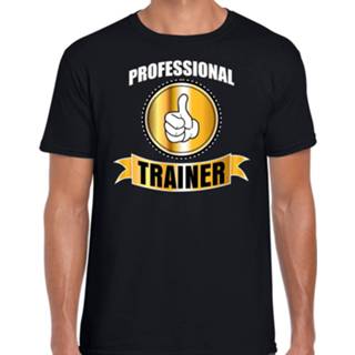 👉 Shirt active mannen zwart Professional / professionele trainer t-shirt heren - cadeau