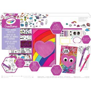 👉 Dagboek XXL active Crayola Creation Pluizig Set