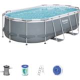 👉 Zwembad grijs steel active power set 427 6942138976892