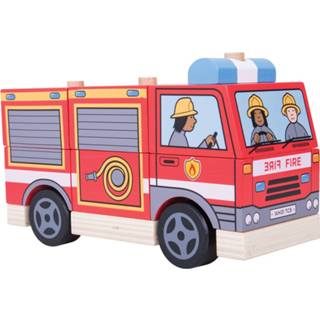 👉 Brandweerwagen houten active Stapelspel