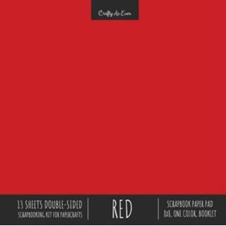 👉 Kladblok rood engels Red Scrapbook Paper Pad 8x8 Decorative Scrapbooking Kit Collection for Cardmaking Gifts, DIY Crafts, Creative Projects, Solid Color Designer 9781636571607