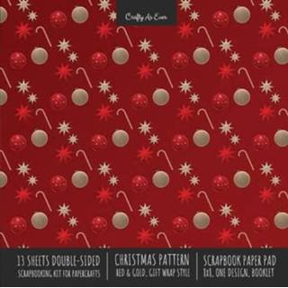 👉 Kladblok rood goud engels Christmas Pattern Scrapbook Paper Pad 8x8 Decorative Scrapbooking Kit for Cardmaking Gifts, DIY Crafts, Printmaking, Papercrafts, Red and Gold Designer 9781636571645