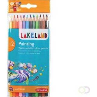 👉 Aquarelpotlood active Lakeland aquarelpotlood, pak van 12 stuks in geassorteerde kleuren 5010255793959