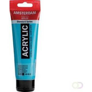 👉 Active Amsterdam acrylverf, tube van 120 ml, Turkooisblauw 8712079268213