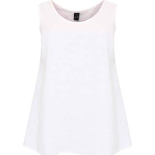 👉 Singlet wit linnen flare LINEN 42/44 white