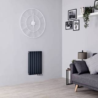 👉 Design radiatoren antraciet Designradiator Horizontaal Onderaansluitingen 63,5cm x 41,3cm 7,8cm (Dubbelpaneel) 729 Watt | Revive Caldae 5051752582578