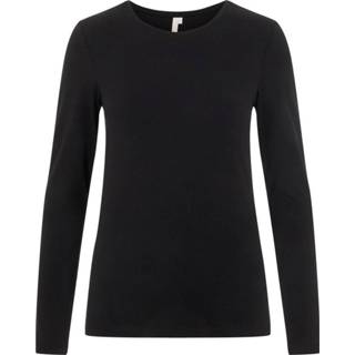 Damesshirt m vrouwen zwart Pieces dames shirt lange mouw - Long Tee 5713611512798