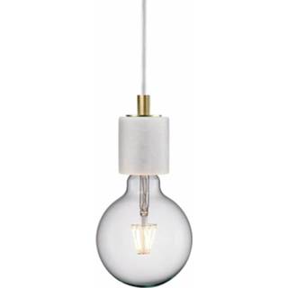 👉 Hang lamp marmer male wit Nordlux hanglamp Siv E27 5701581372184