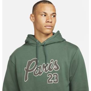 👉 Groen XS male Paris Saint-Germain mannen Statement Fleecehoodie voor heren - 195243563068