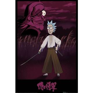 👉 Poster Fan Merchandise Rick meerkleurig unisex And Morty - Samurai 5050574349093