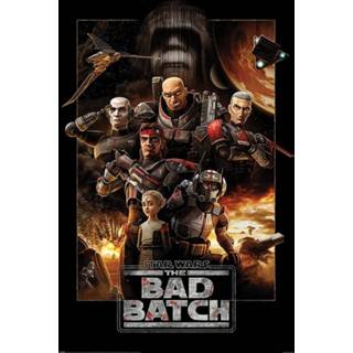 👉 Poster Hoofdmateriaa Papier unisex meerkleurig Star Wars - The Bad Batch Members 5050574348973